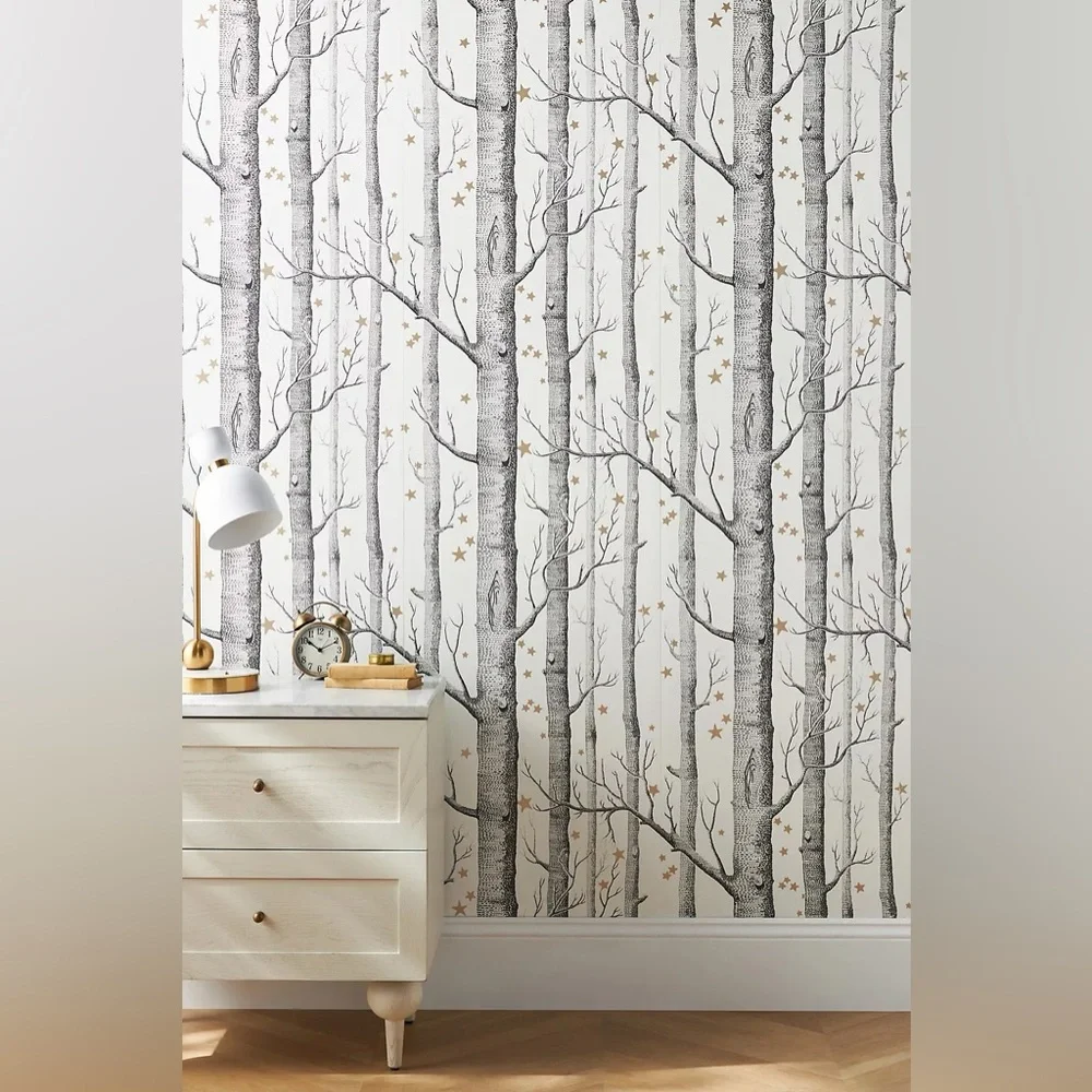 New Anthropologie Home Decor Woods & Stars Cole & Sons Wallpaper Wall Paper